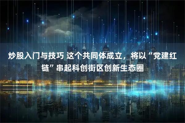 炒股入门与技巧 这个共同体成立，将以“党建红链”串起科创街区创新生态圈