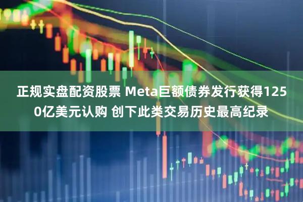 正规实盘配资股票 Meta巨额债券发行获得1250亿美元认购 创下此类交易历史最高纪录