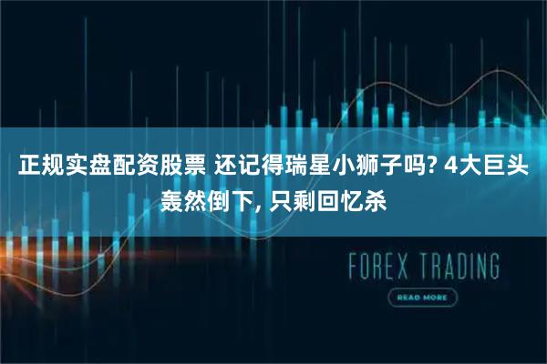 正规实盘配资股票 还记得瑞星小狮子吗? 4大巨头轰然倒下, 只剩回忆杀